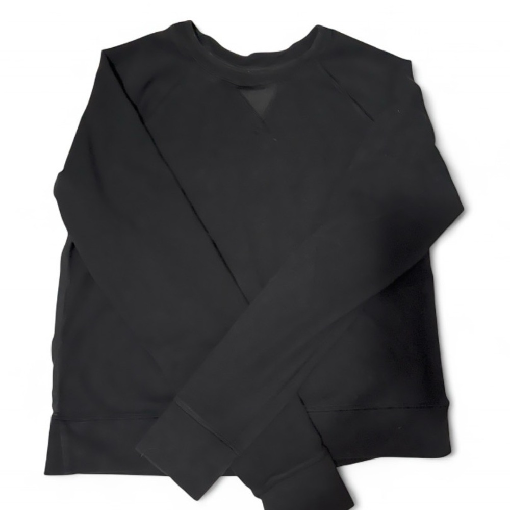 lululemon athletica Black Pullover Sweatshirt with V-Notch